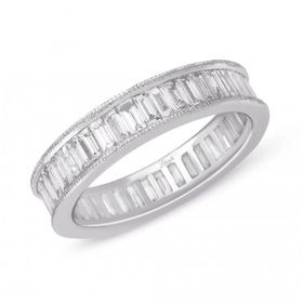 1.59 ct Modern Tasarım Tamtur Baget Pırlanta Yüzük