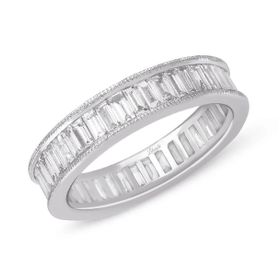 1.59 ct Modern Tasarım Tamtur Baget Pırlanta Yüzük