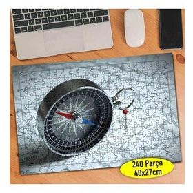 1 Analogic Compass Pusula ve Harita 240 Parça Puzzle Yapboz