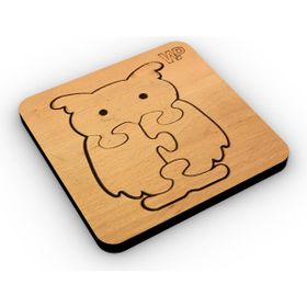1 Fark Hayvanlar Serisi Baykuş Ahşap Eğitici Puzzle