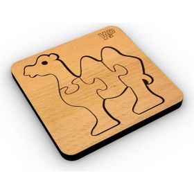 1 Fark Hayvanlar Serisi Deve Ahşap Eğitici Puzzle