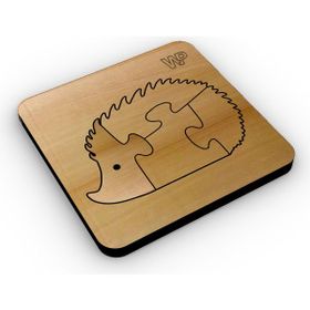 1 Fark Hayvanlar Serisi Kirpi Ahşap Eğitici Puzzle
