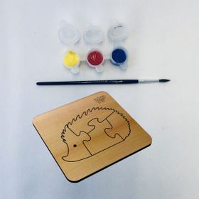 1 Fark Hayvanlar Serisi Kirpi Ahşap Eğitici Puzzle