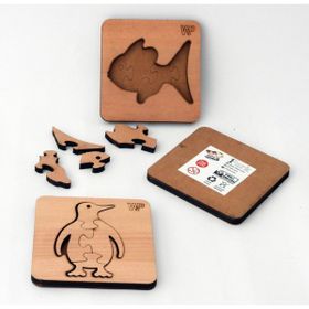 1 Fark Hayvanlar Serisi Penguen Ahşap Eğitici Puzzle