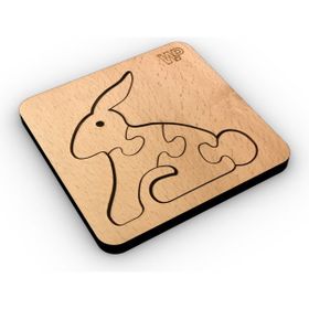 1 Fark Hayvanlar Serisi Tavşan Ahşap Eğitici Puzzle