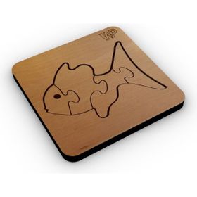 1 Fark Serisi Hayvanlar Balık Ahşap Eğitici Puzzle