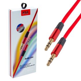 1 Metre Kırmızı Stereo Aux Kablo