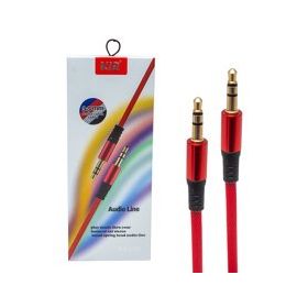 1 Metre Kırmızı Stereo Aux Kablo