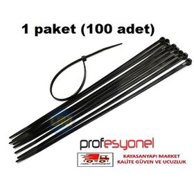 1 Paket 4.8x300 Cırt Kelepçe Kablo Bağı