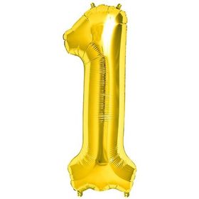 1 Rakamı Altın Folyo Balon