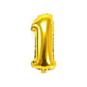 1 Rakamı Altın Folyo Balon