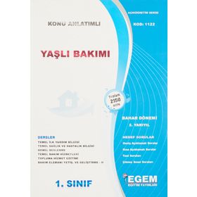 1. Sınıf 2 Yarıyıl Bahar Dönemi Yaşlı Bakımı Konu Anlatımlı Soru Bankası