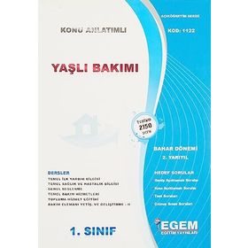 1. Sınıf 2 Yarıyıl Bahar Dönemi Yaşlı Bakımı Konu Anlatımlı Soru Bankası