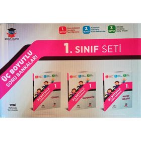 1. Sınıf 3 Boyutlu Soru Bankası Seti - Zekaküpü Yayınları