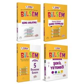 1.Sınıf Bilsem Hazırlık Kitapları 4'lü Set Editör Yayınları