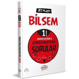 1. Sınıf Bilsem Jet Plus+ Tamamı Çözümlü Çıkması Muhtemel Sorular - Editör Yayınları