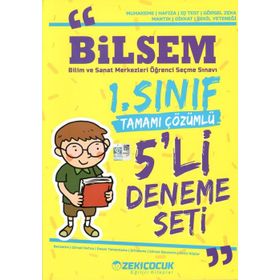 1. Sınıf Bilsem Tamamı Çözümlü 5 Deneme Seti-Zeki Çocuk Yayınları