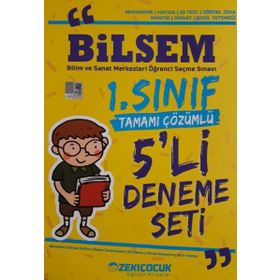1. Sınıf Bilsem Tamamı Çözümlü 5 Deneme Seti-Zeki Çocuk Yayınları