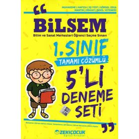 1. Sınıf Bilsem Tamamı Çözümlü 5 Deneme Seti-Zeki Çocuk Yayınları