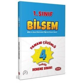 1. Sınıf Bilsem Tamamı Çözümlü Fasikül 4 Deneme Sınavı - Data Yayınları