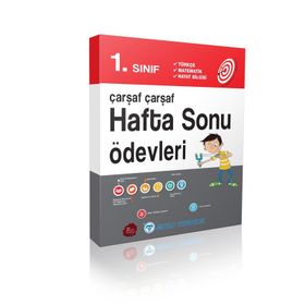 1. Sınıf Çarşaf Çarşaf Hafta Sonu Ödevleri-Mutlu Yayıncılık