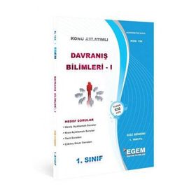 1. SINIF DAVRANIŞ BILIMLERI 1 GÜZ DÖNEMI ÖĞRETEN ÖZET VE SORULAR - KOMISYON