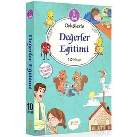 1. Sınıf Değerler Eğitimi Serisi 10 Kitaplık Set Kollektif Yuva Yayınları