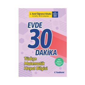 1. Sınıf Evde 30 Dakika 2. Dönem Tudem Yayınları