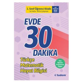 1. Sınıf Evde 30 Dakika 2. Dönem Tudem Yayınları