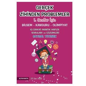 1. Sınıf Gerçek Zihinden Problemler Bilsem Olimpiyat Kitabı-Altın Nokta Yayınları