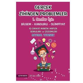 1. Sınıf Gerçek Zihinden Problemler Bilsem Olimpiyat Kitabı-Altın Nokta Yayınları