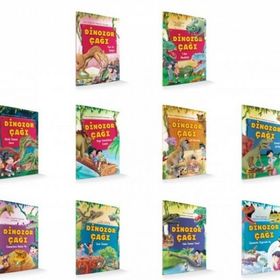 1. Sınıf Hikaye Kitabı Dinozor Çağı 10 Kitap Damla Yayınevi