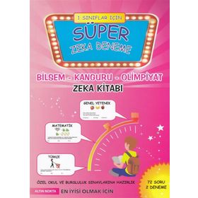 1. Sınıf İçin Süper Zeka Deneme Bilsem - Kanguru - Olimpiyat Zeka Kitabı - kollektif
