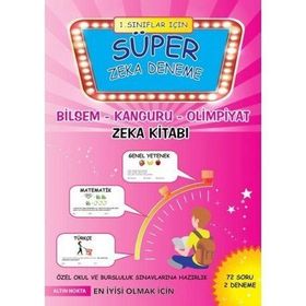 1. Sınıf İçin Süper Zeka Deneme Bilsem - Kanguru - Olimpiyat Zeka Kitabı - kollektif