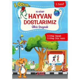 1. Sınıf Kolektif Hayvan Dostlarımız Seti 10 Kitap Takım