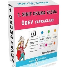 1.Sınıf Okuma Yazma Ödev Yaprakları-Mutlu Yayıncılık