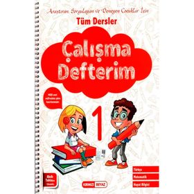 1. Sınıf Tüm Dersler Çalışma Defterim Kırmızı Beyaz Yayınları