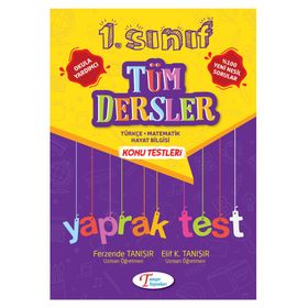 1. Sınıf Tüm Dersler Yaprak Test Tanışır Yayınları