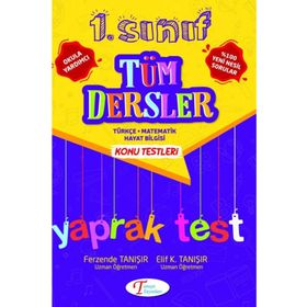 1. Sınıf Tüm Dersler Yaprak Test Tanışır Yayınları