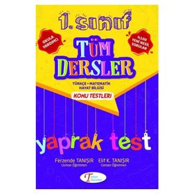 1. Sınıf Tüm Dersler Yaprak Test Tanışır Yayınları