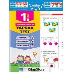 1. Sınıf Tüm Dersler Yaprak Testler / Kollektif / Evrensel İletişim Yayınları