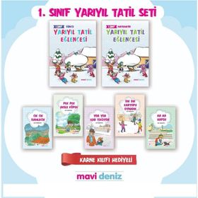 1.Sınıf Yarıyıl Tatil Seti-Mavi Deniz Yayınları