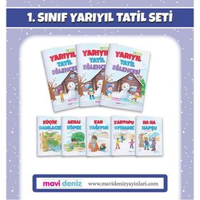 1.Sınıf Yarıyıl Tatil Seti-Mavi Deniz Yayınları