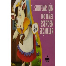 1. Sınıflar İçin 100 Temel Eserden Seçmeler 32 Kitap Kutulu - Kolektif