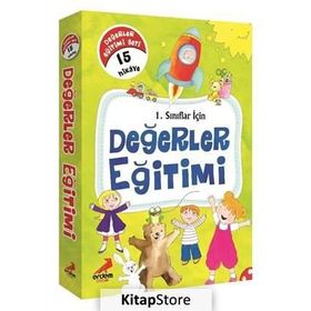1. Sınıflar İçin Değerler Eğitimi Seti 15 Kitap Erdem Yayınları