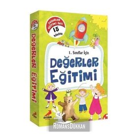 1. Sınıflar İçin Değerler Eğitimi Seti 15 Kitap Erdem Yayınları