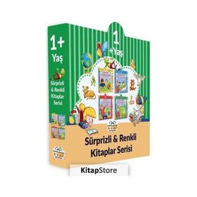 1+ Yaş Sürprizli - Renki Kitaplar Serisi - 4 Kitap Takım - 0-6 Yaş Yayınları