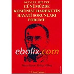 10 Eylül 1920 TKP ve Günümüzde Komünist Hareketin Hayati Sorunları Forumu - Heyet-Kurul-Komisyon