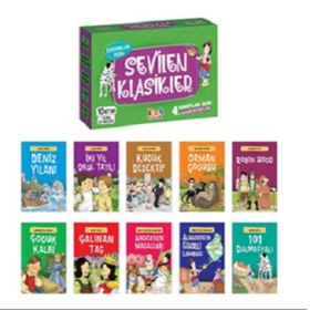 10 Kitap Çocuklar için Sevilen Klasikler + Soru Kitapçığı BCRK Çocuk Yayınları