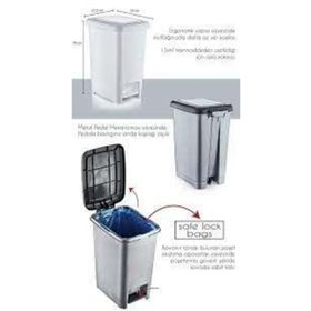 10 lt Plastik Pedallı Çöp Kovası